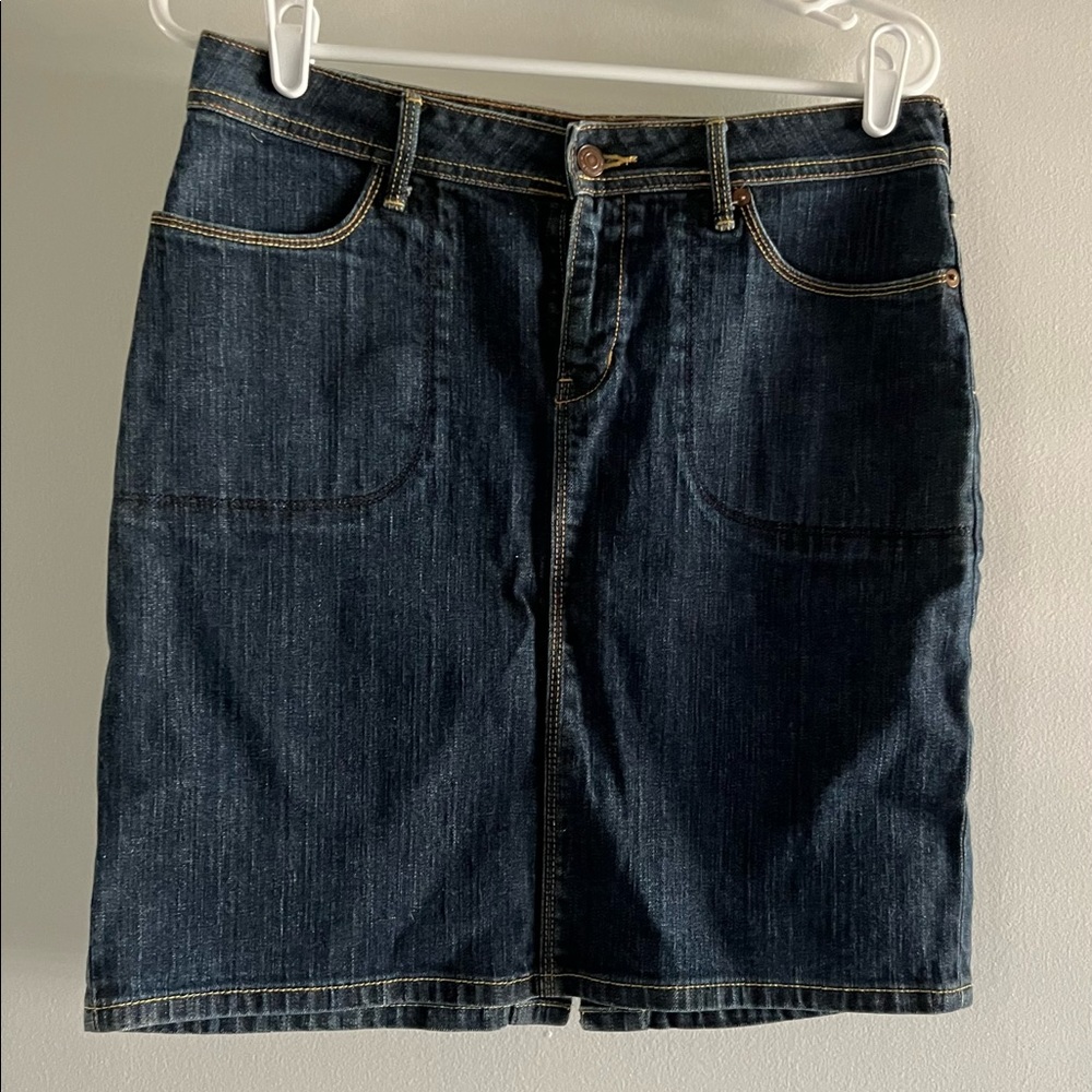 Banana Republic denim mini skirt